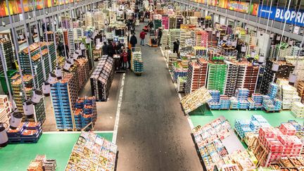 Le marché aux fruits et légumes de Rungis (Val-de-Marne). (MAXPPP)