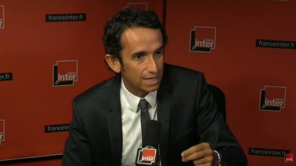 Alexandre Bompard (Carrefour) sur France Inter, le 24 janvier 2018. (FRANCE INTER / RADIO FRANCE)