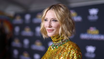 L'actrice Cate Blanchett à la première du film "Thor : Ragnarok", à Hollywood (Californie, Etats-Unis), le 10 octobre 2017. (RICH POLK / GETTY IMAGES NORTH AMERICA / AFP)