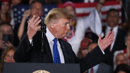 Le président américain Donald Trump, le 18 février 2019 à Miami (Floride). (JOE RAEDLE / GETTY IMAGES NORTH AMERICA / AFP)