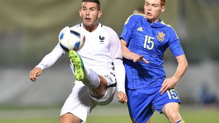 Le défenseur français des U21 Lucas Hernandez (SERGEI SUPINSKY / AFP)