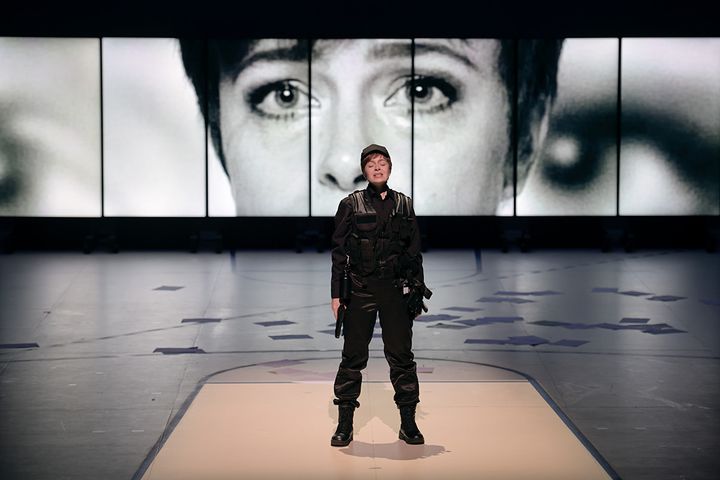 La soprano&nbsp;Siobhan Stagg en Fidelio/Léonore dans "Fidelio" de Beethoven à l'Opéra Comique.&nbsp; (STEFAN BRION)