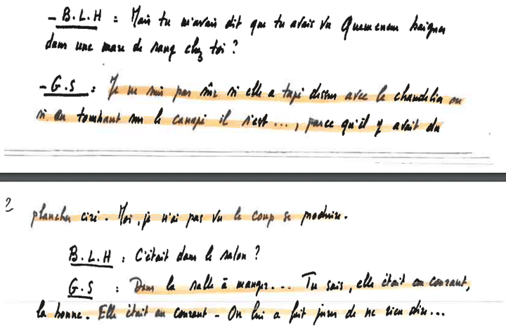 Verbatim de l'enregistrement de "Petit Guillaume", fils de Guillaume Seznec, retranscrit par Denis Langlois. (DENIS LANGLOIS / FRANCEINFO)