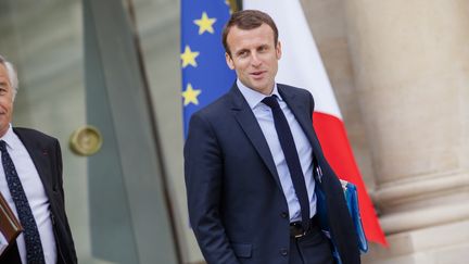 Le ministre de l'Economie, Emmanuel Macron, le 6 mai 2015 &agrave; l'Elys&eacute;e. (CITIZENSIDE / AURÉLIEN MORISSARD / AFP)