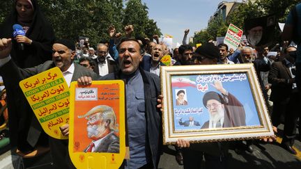 Manifestation anti-américaine à Téhéran (Iran), vendredi 11 mai 2018. (AFP)