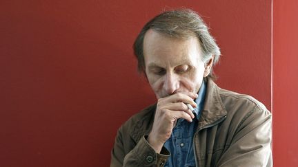 Michel Houellebecq &agrave; Barcelone (Espagne), le 28 avril 2015. (ANDREU DALMAU / EFE / SIPA)