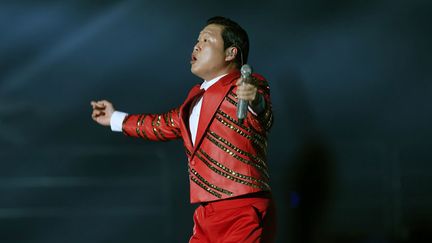 Psy en concert  à Séoul (décembre 2013)
 (Starnews / AFP)