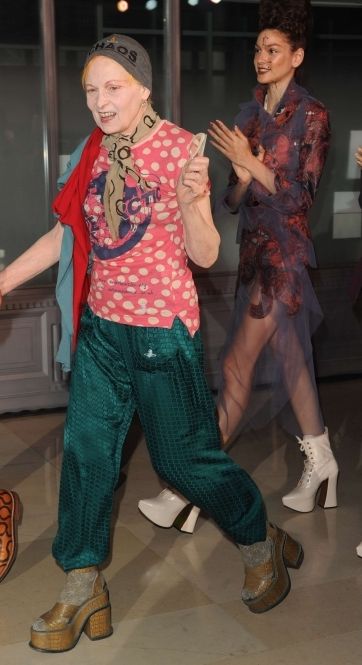 Vivienne Westwood à la dernière Fashion Week de Paris. 72 ans et toujours punk !
 (EX/David Fisher/REX/SIPA)