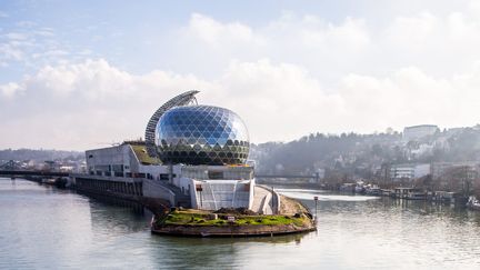 La Seine musicale, sur l'île Seguin à Boulogne-Billancourt, dans les Hauts-de-Seine, en février 2017.&nbsp; (MAXPPP)