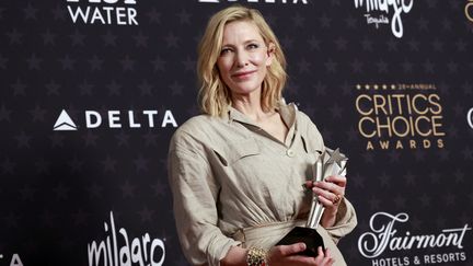 L'actrice Cate Blanchett le 15 janvier 2023 lors des Critics Choice Awards. (MICHAEL TRAN / AFP)