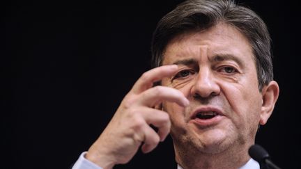 Jean-Luc M&eacute;lenchon, le 3 avril 2013 &agrave; Mulhouse (Haut-Rhin). (SEBASTIEN BOZON / AFP)