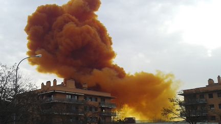 Une explosion a eu lieu dans une usine chimique &agrave; Igualada (Catalogne,&nbsp;Espagne), jeudi 12 f&eacute;vrier 2015. (REUTERS )