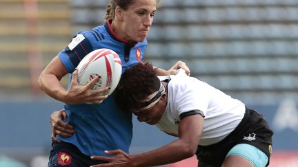 La capitaine de l'équipe de France de Seven Fanny Horta