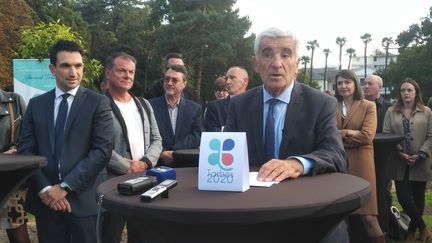 Gérard Trémège, maire de Tarbes (Hautes-Pyrénées), le 22 octobre 2019. (ROMAIN DÉZÈQUE / RADIO FRANCE)