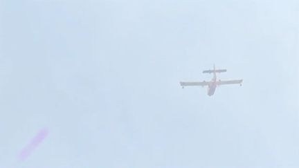 Un canadair en Haute-Corse le 25 février 2019 (CAPTURE ECRAN FRANCE 3)