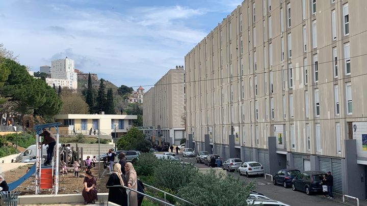 The Marseille city of La Castellane, March 19, 2024. (MATHILDE VINCENEUX / FRANCEINFO)