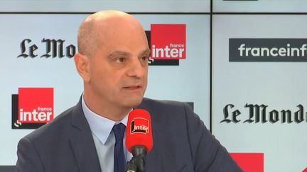 Jean-Michel Blanquer, ministre de l'Éducation nationale, était l’invité de Questions politiques dimanche 19 janvier.&nbsp; (FRANCEINFO / RADIO FRANCE)