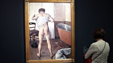 L'ambition de cette toile fait &eacute;cho ici &agrave; &laquo;L'Homme au bain&raquo; de Caillebotte, quasiment de grandeur nature. (ELODIE DROUARD / FTVI)