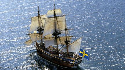 &nbsp; (Le Götheborg sous voiles. © SOIC/Götheborg)