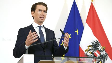 Le chancelier conservateur Sebastian Kurz, à Vienne (Autriche), le 22 mai 2019. (HANS KLAUS TECHT / APA / AFP)