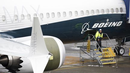 Un Boeing 737 Max photographié à Renton (Etats-Unis), le 12 mars 2019 (JASON REDMOND / AFP)