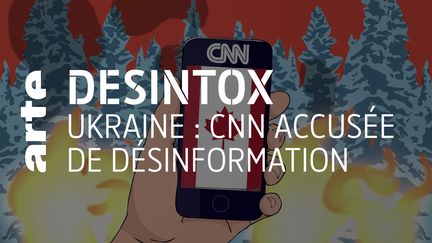 Désintox. Ukraine : CNN a bien filmé un incendie d'un dépôt de carburant à Lviv (ARTE/2P2L)