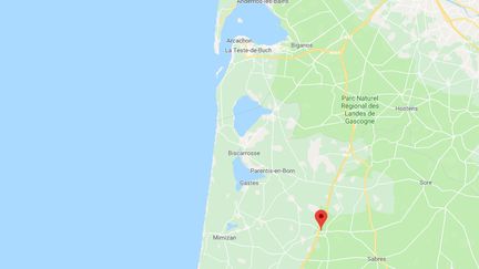 L'incendie s'est déclaré à Labouheyre (Landes),&nbsp;samedi 12 janvier 2019. (GOOGLE MAPS)