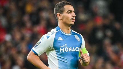 Former French international Wissam Ben Yedder in the AS Monaco jersey during the 2023-2024 Ligue 1 season. (MATTHIEU MIRVILLE / AFP)