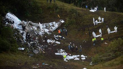 Le crash d'un avion près de La Union, en Colombie, a fait 71 morts le 29 novembre 2016. (RAUL ARBOLEDA / AFP)