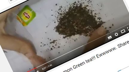 &nbsp; (Une vidéo virale montre ce qui ressemble à de petits vers dans des sachets de thé © Capture d'écran YouTube)