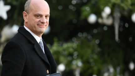 Le ministre de l'Education nationale Jean-Michel Blanquer, le 18 décembre 2019 à l'Elysée. (ERIC FEFERBERG / AFP)