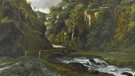 Détail de « Paysage du Jura » de Gustave Courbet 1862-1872. propriété du canton du Jura
