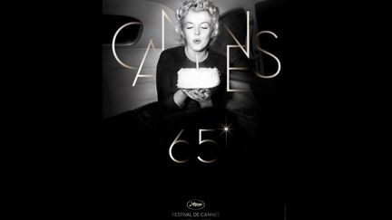 Marilyn Monroe souffle la bougie du 65e Festival de Cannes pour l&#039;affiche officielle
 (DR)