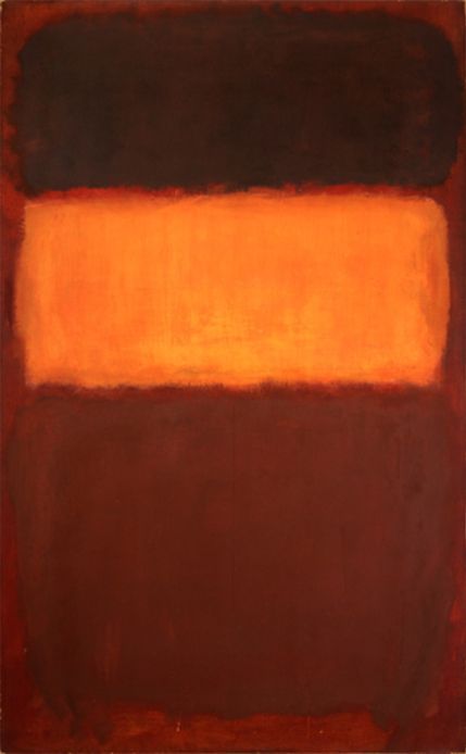 "Sans titre  n°7 (Orange et chocolat)", Mark Rothko 1957
 (Collection Kate Rothko Prizel &amp; Ilya Prizel )