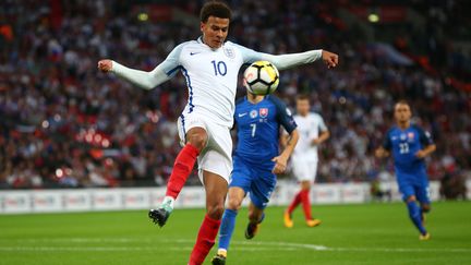 L'Anglais Dele Alli, le 5 septembre 2017 à Wembley (Royaume-Uni). (KIERAN GALVIN / NURPHOTO / AFP)