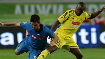 Lassana Diarra sous le maillot de l'Anzhi Makhatchkala (KIRILL KUDRYAVTSEV / AFP)