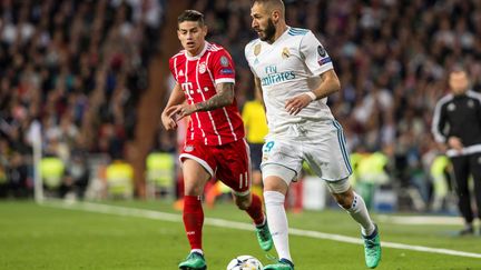 Karim Benzema (deux fois) et James Rodriguez ont marqué lors de cette demi-finale retour  (RODRIGO JIMENEZ / EFE)