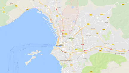 Carte de localisation du 14e arrondissement de Marseille.&nbsp; (GOOGLEMAPS)