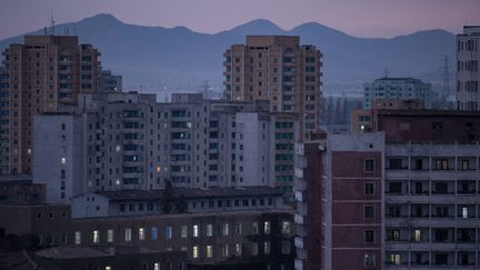 Pyongyang, la capitale nord-coréenne, le 22 septembre 2017. (ED JONES / AFP)