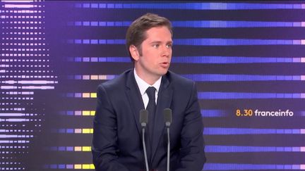 Pieyre-Alexandre Anglade, président Renaissance de la commission des Affaires européennes, était l'invité du "8h30 franceinfo", samedi 3 juin 2023. (FRANCEINFO / RADIO FRANCE)