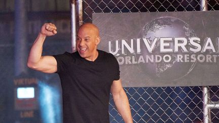 Vin Diesel, à Orlando (Etats-Unis), le 3 mai 2018. (HANDOUT / UNIVERSAL ORLAN / REX / SIPA)