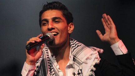 Mohammad Assaf en concert à Ramallah (Cisjordanie, 1er juillet)
 (Abbas Momani / AFP)