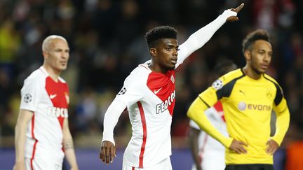 Le Brésilien Jemerson, le 19 avril 2017, lors du match de l'AS Monaco contre le Borussia Dortmund, au stade Louis II. (BENJAMIN CREMEL / AFP)