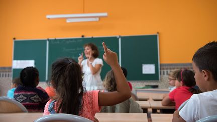 Dans une école primaure du Marseille (Bouches-du-Rhône), le 1er septembre 2015.&nbsp; (BERTRAND LANGLOIS / AFP)