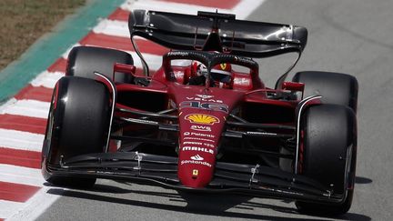 Charles Leclerc a été le plus rapide en séance de qualifications du Grand Prix d'Espagne 2022. (BURAK AKBULUT / ANADOLU AGENCY via AFP)