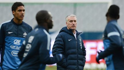 Deschamps lors d'une séance d'entraînement des Bleus (FRANCK FIFE / AFP)