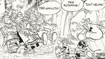 Planche N°7 "Asterix en Hispanie" signée Albert Uderzo vendue aux enchères 167.000 euros par la galerie Daniel Maghen (Daniel Maghen)