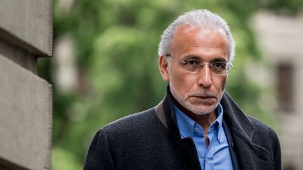 L'islamologue suisse Tariq Ramadan, le 27 mai 2024 au tribunal de Genève (Suisse). (FABRICE COFFRINI / AFP)