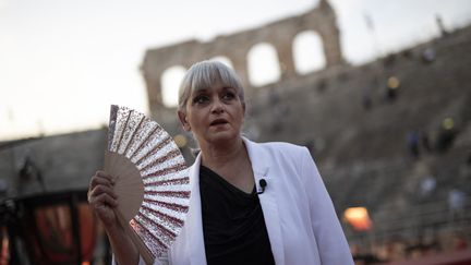 Cecilia Gasdia, la surintendante et directrice artistique du festival d’opéra des arènes de Vérone. (MARCO BERTORELLO / AFP)