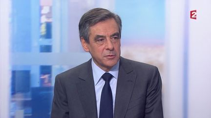 François Fillon au&nbsp;journal de 20 heures de France, le 28 novembre 2016. (FRANCE 2)